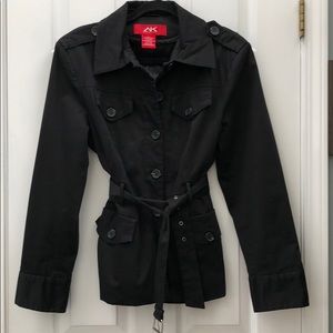Anne Klein Sport black safari jacket.